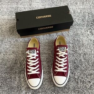 Converse Sneakers, All Star OX, Unisex, M9.5/W11.5, Maroon